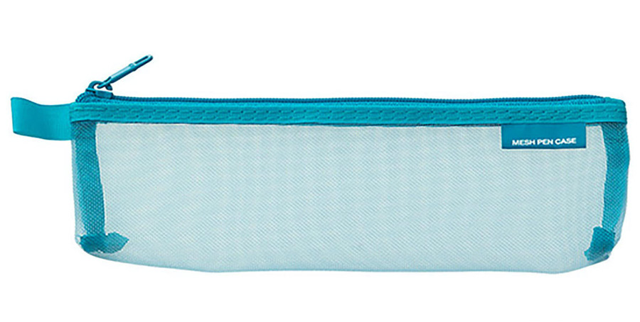 Midori CL Mesh Mini Pen Pouch Blue

