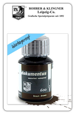 Tinteros Rohrer & KlingnerTinta DOKUMENTUS -Waterproof-