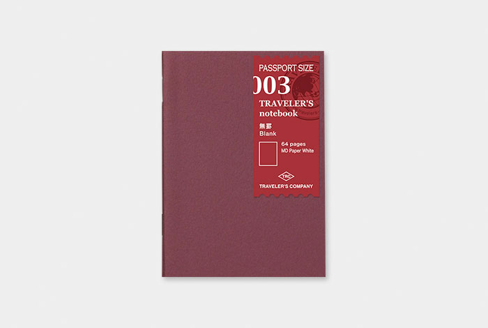 Traveler's Company 003 Blank Notebook